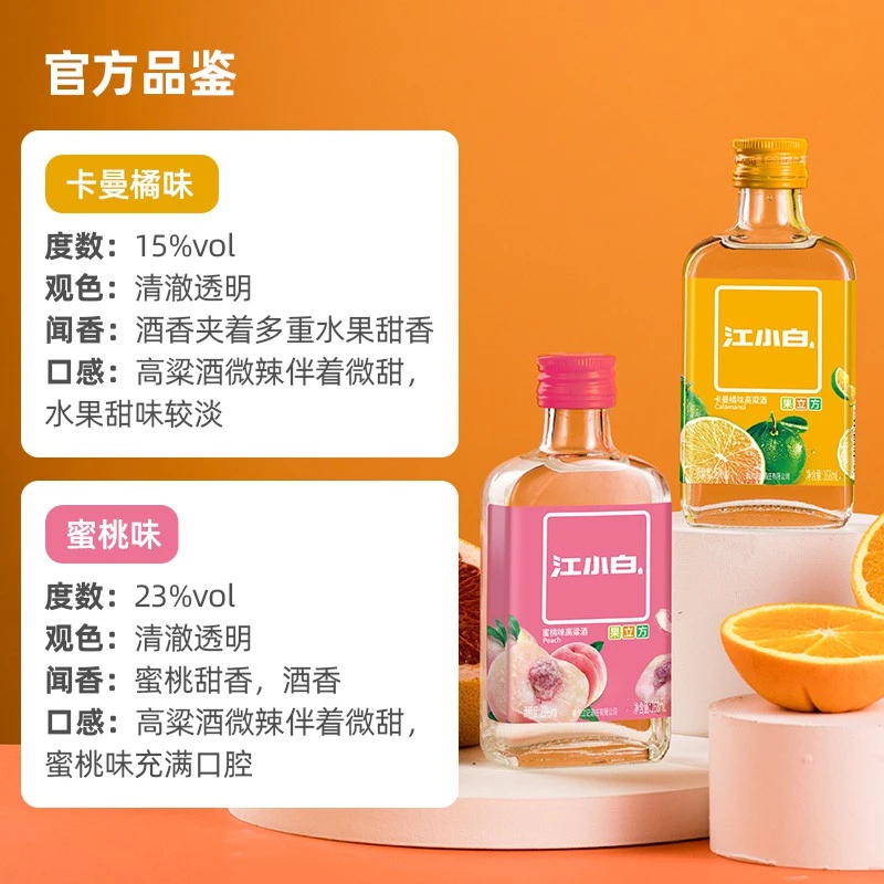 Jiang Xiao Bai Guo Li Fang Bai Jiu 江小白 果立方白酒 168ml - Image 2