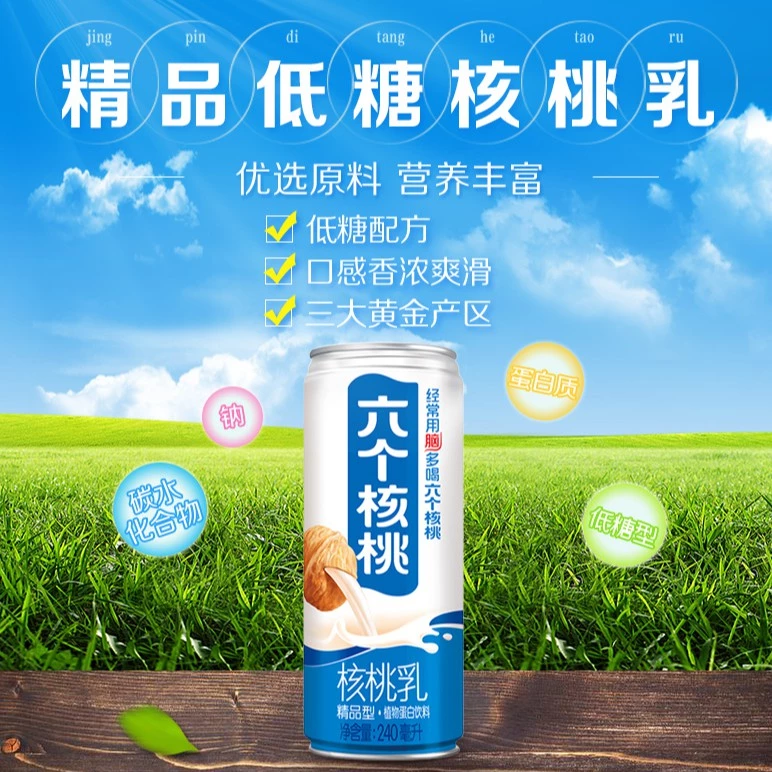 Liu Ge He Tao Walnut Milk 养元六个核桃-核桃乳 240ml - Image 5