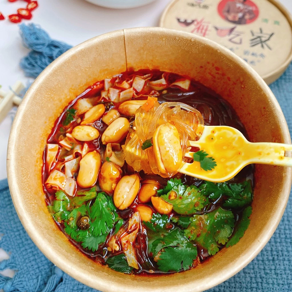 HAI CHI JIA Spicy & Sour Vermicelli(suan la fen) (6 Cups) 嗨吃家酸辣粉6桶装 6 x 143g - Image 6